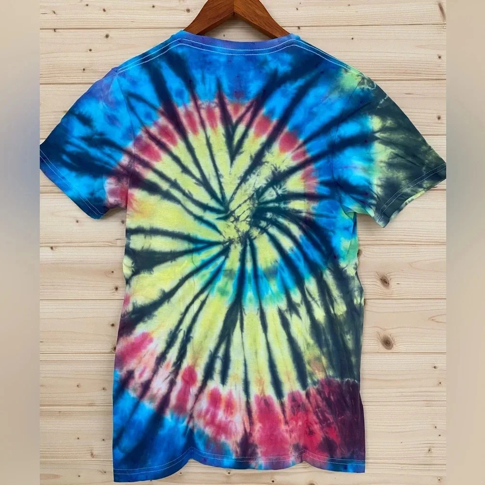 NEW Unisex Small GILDAN Soft Style Multi Colored Tie Dye T-Shirt Bundle of 3